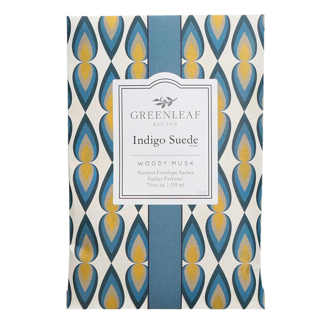 Greenleaf  Indigo Suede Scented Sachet