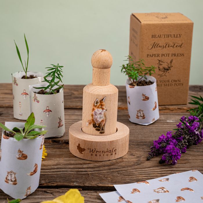 Wrendale ‘Born To Be Wild’ Fox Paper Pot Press