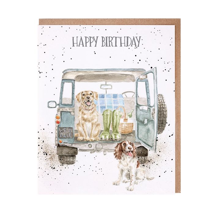 Wrendale ‘Barking Birthday’ Happy Birthday Card