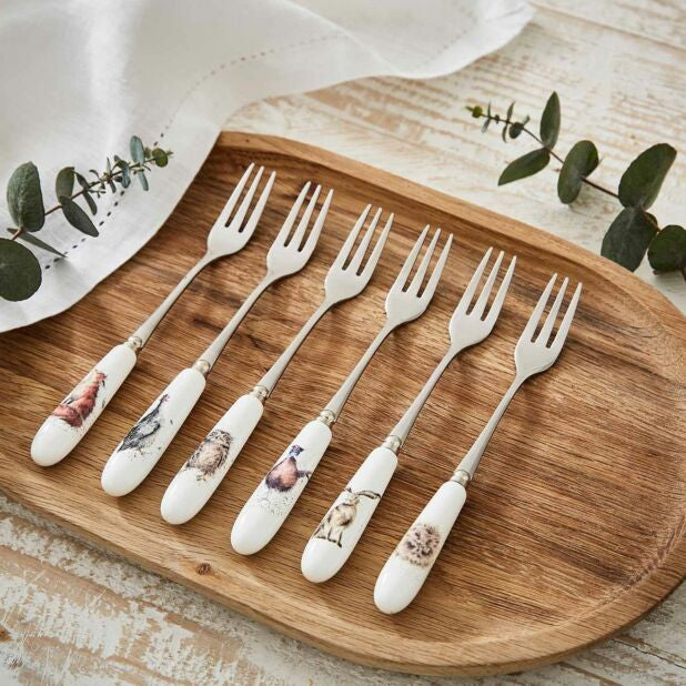 Wrendale Pastry Fork Set Of 6