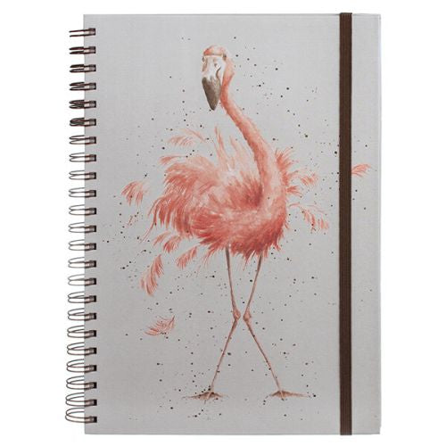 Wrendale ‘Flamingo’ A4 Spiral Notebook