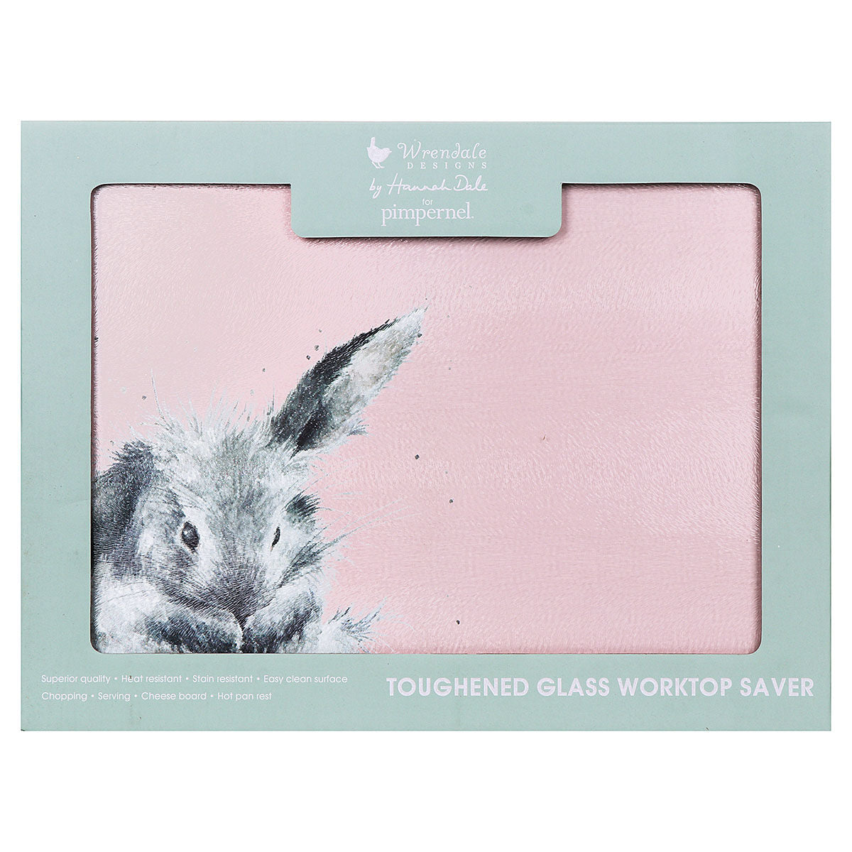 Wrendale ‘Bathtime’ Bunny Glass Worktop Saver