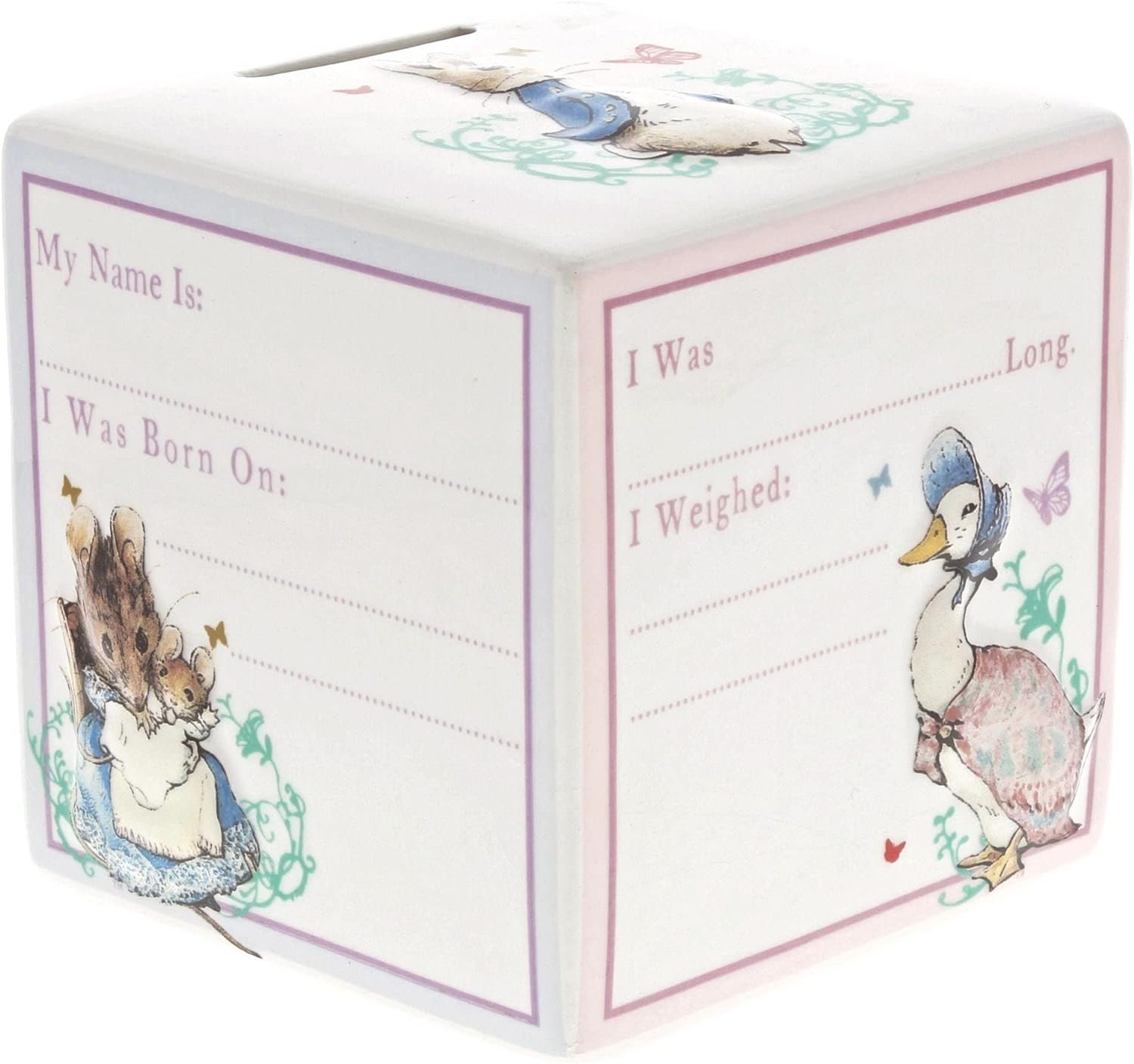 Beatrix Potter Peter Rabbit New Baby Money Bank