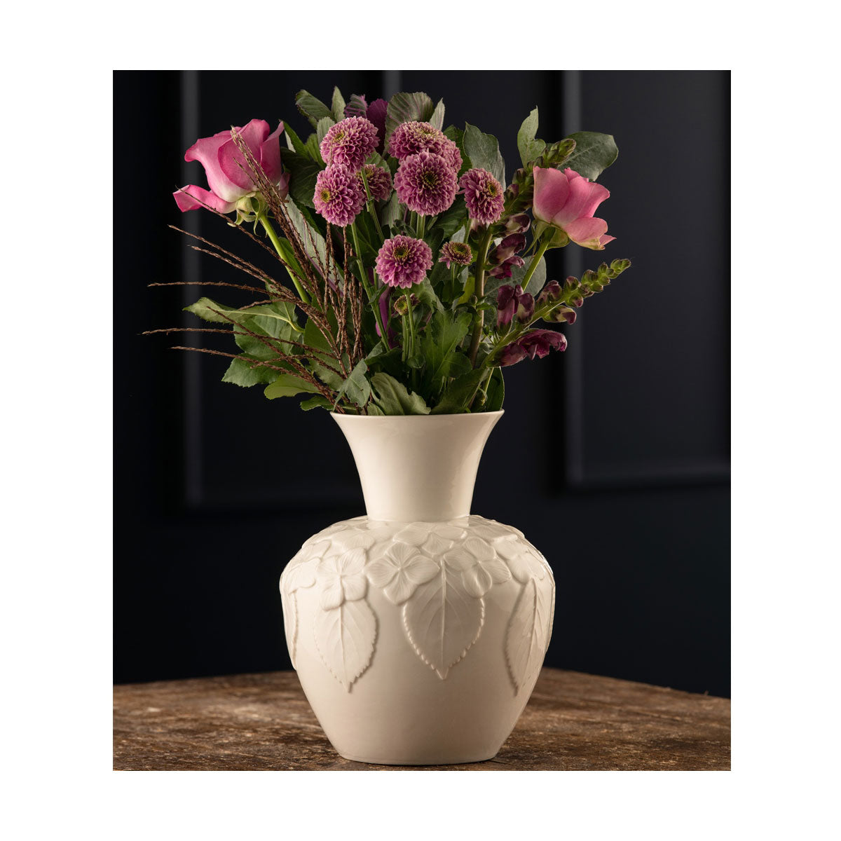 Belleek Hydrangea Vase