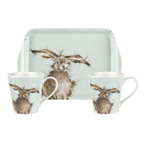 Wrendale ‘Hare Brained’ Mug & Tray Set