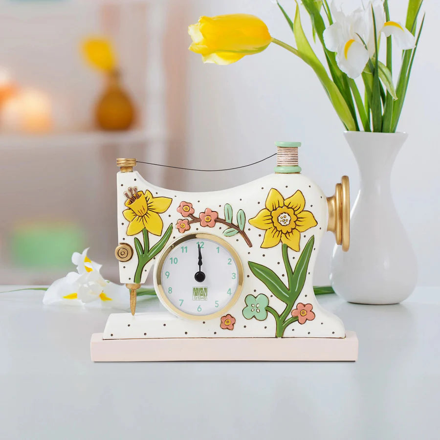 Allen Designs Sew Happy Desk Clock
