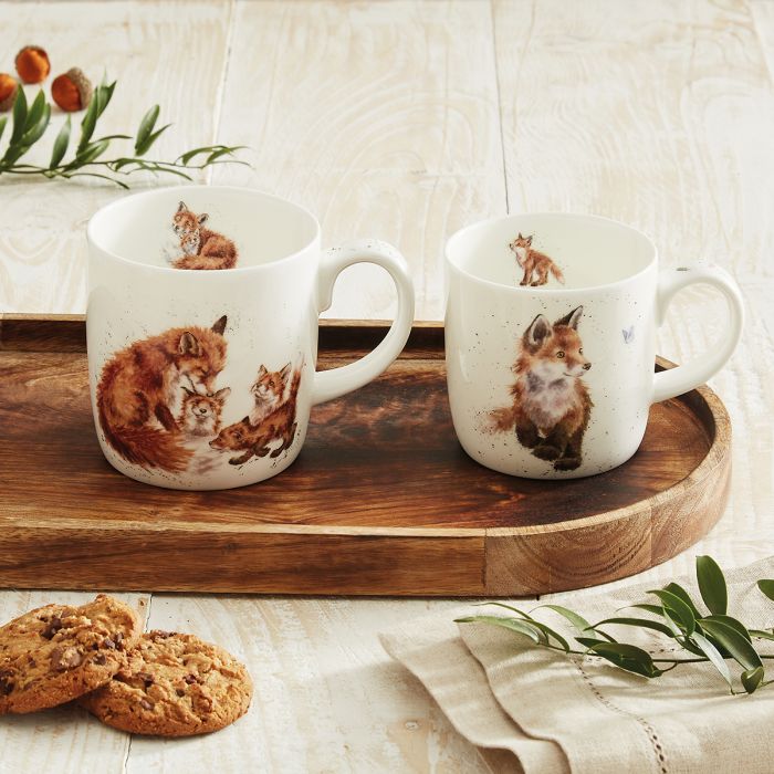 Wrendale ‘The Foxes' Fox Parent And Child Mug Gift Set