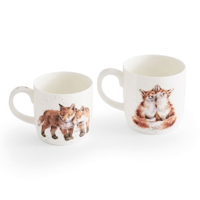 Wrendale ‘The Foxes' Fox Parent And Child Mug Gift Set
