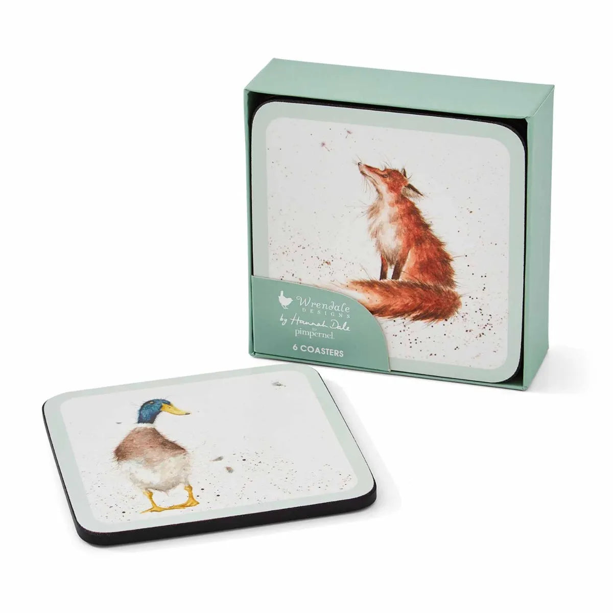 Wrendale ‘Country Set’ Country Animal Set Of 6 Coasters