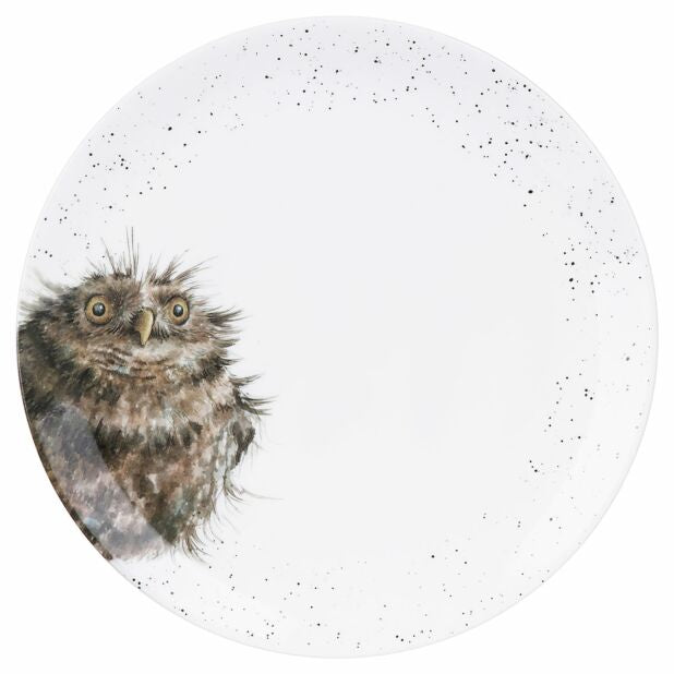 Wrendale 10.5 Inch Coupe Plate - Owl