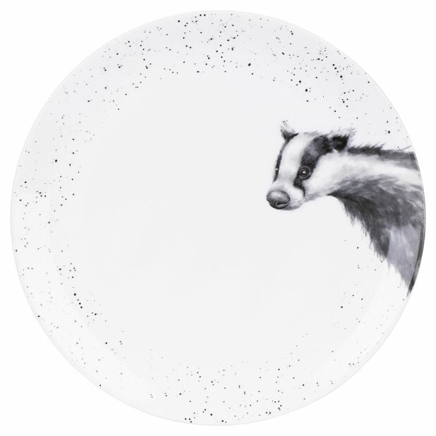 Wrendale 10.5 Inch Coupe Plate - Badger