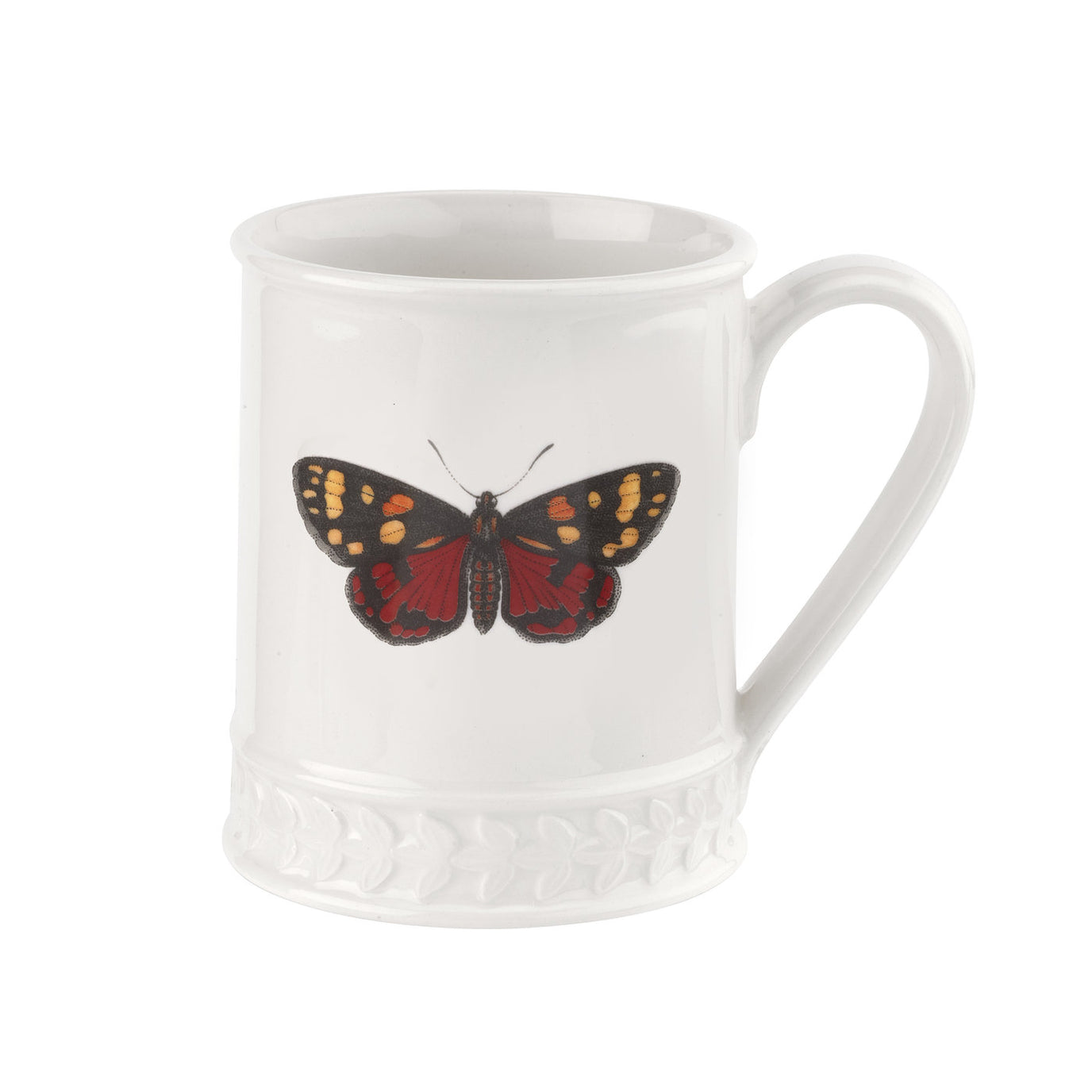 Portmeirion Botanic Garden Harmony Butterfly Tankard Mug, White