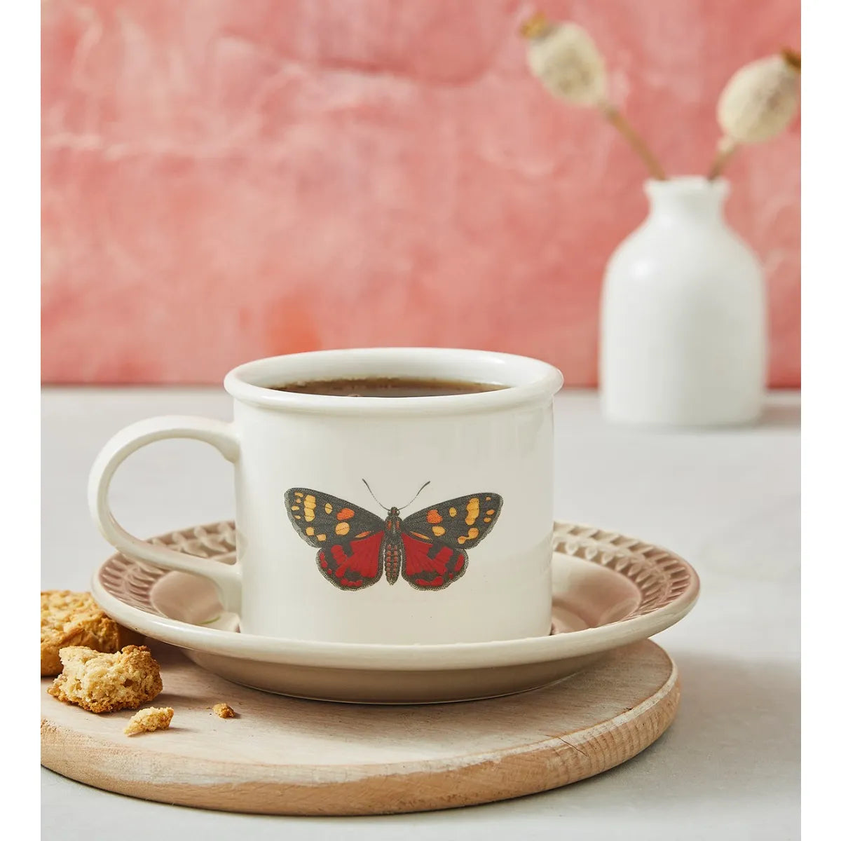 Portmeirion Botanic Garden Harmony Cup & Saucer, Stone