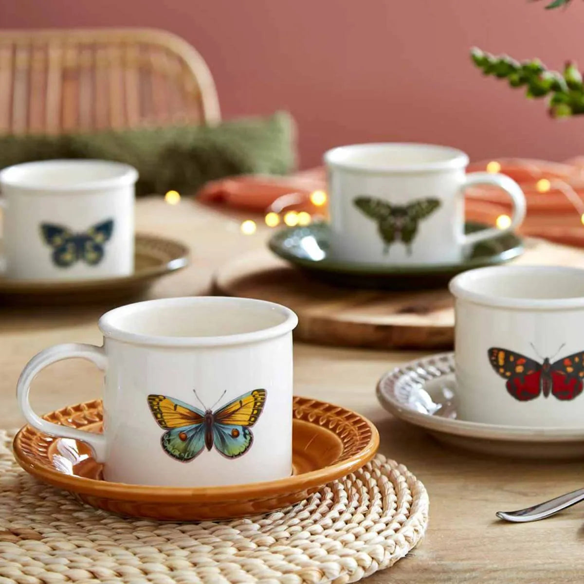 Portmeirion Botanic Garden Harmony Cup & Saucer, Stone