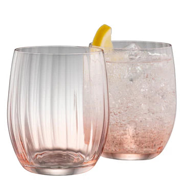 Galway Crystal Erne Tumbler Pair Blush
