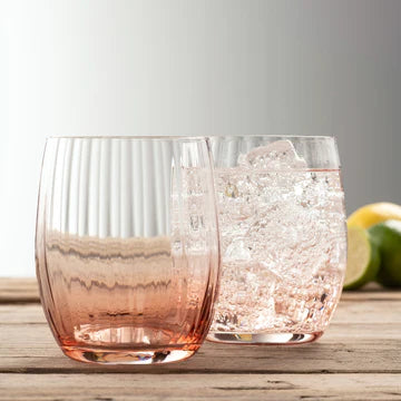 Galway Crystal Erne Tumbler Pair Blush
