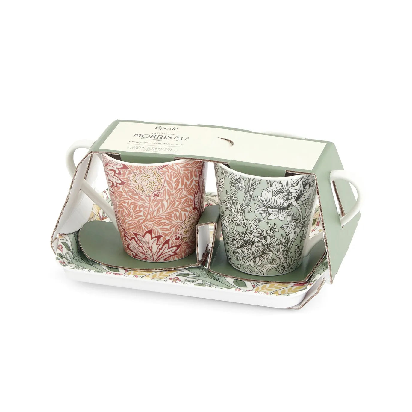 Morris & Co. Mug & Tray Set