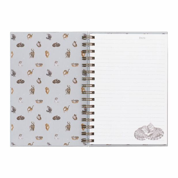 Wrendale ‘Cattitude’ Cat Spiral Bound A5 Notebook