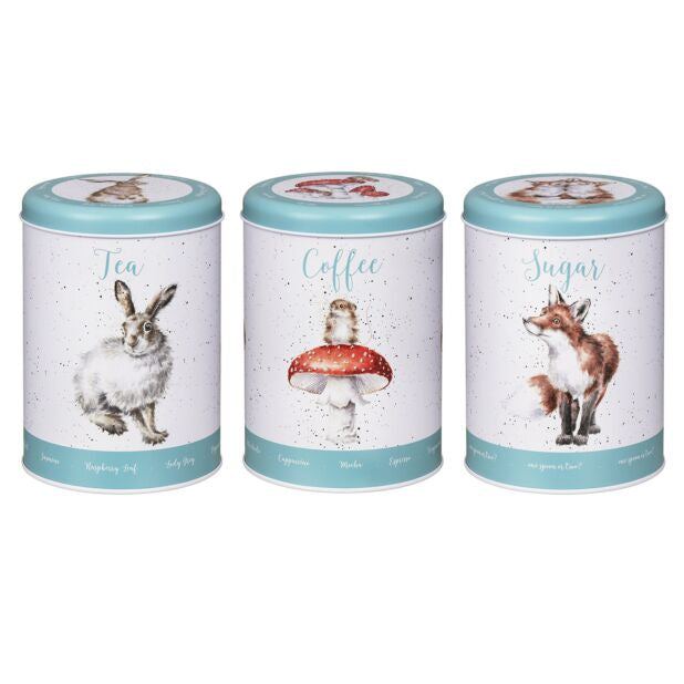 Wrendale ‘The Country Set’ Tea, Coffee, Sugar Canisters