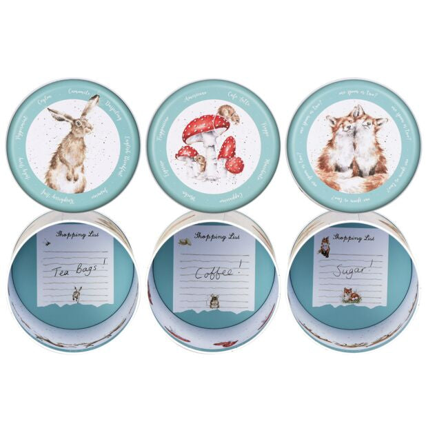 Wrendale ‘The Country Set’ Tea, Coffee, Sugar Canisters