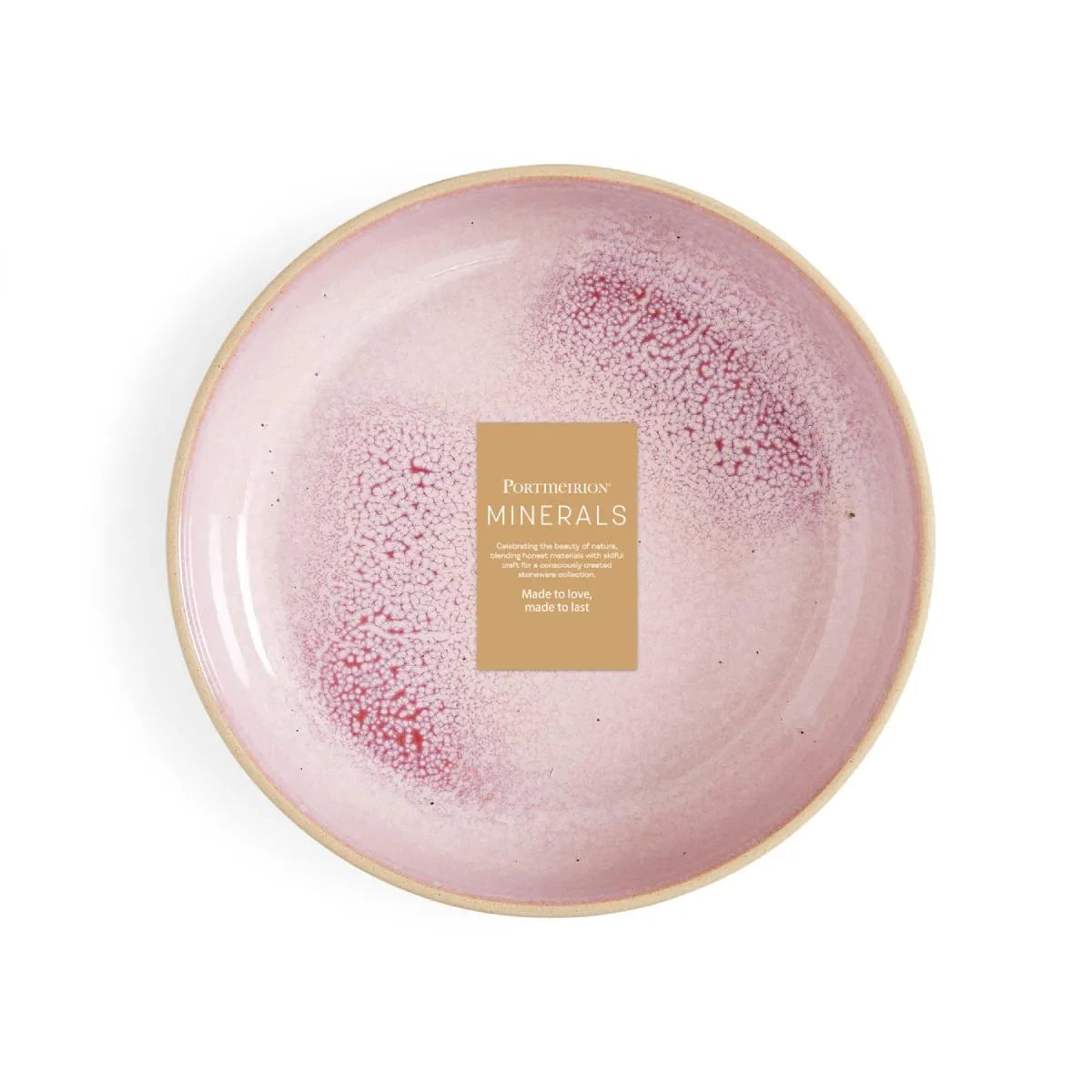 Portmeirion Minerals Rose Quartz Low Bowl