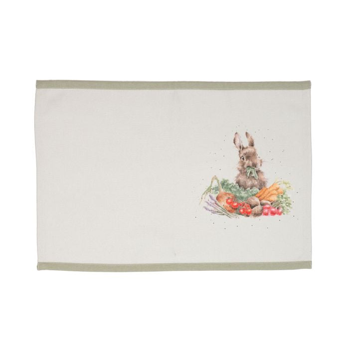 'Garden Friends' Set Of Four Woodland Animal Fabric Placemats