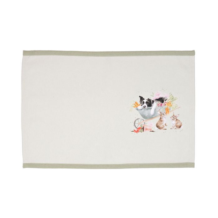 'Garden Friends' Set Of Four Woodland Animal Fabric Placemats