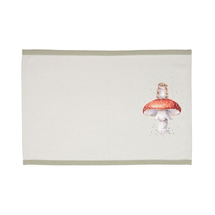 'Garden Friends' Set Of Four Woodland Animal Fabric Placemats