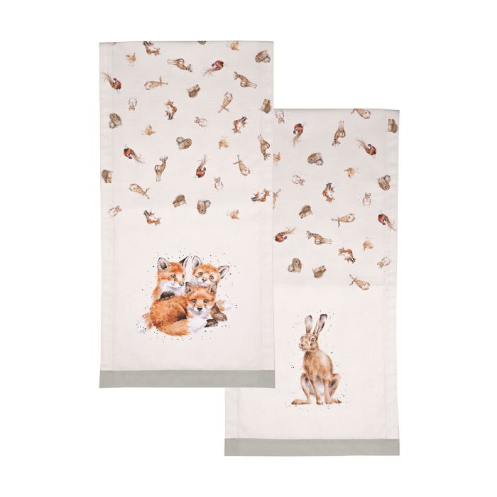 “Woodlanders” Woodland Animal Table Runnerg