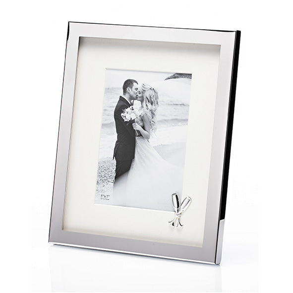 Newgrange Living Wedding Photo Frame 5x7 (flutes) Silver Plated