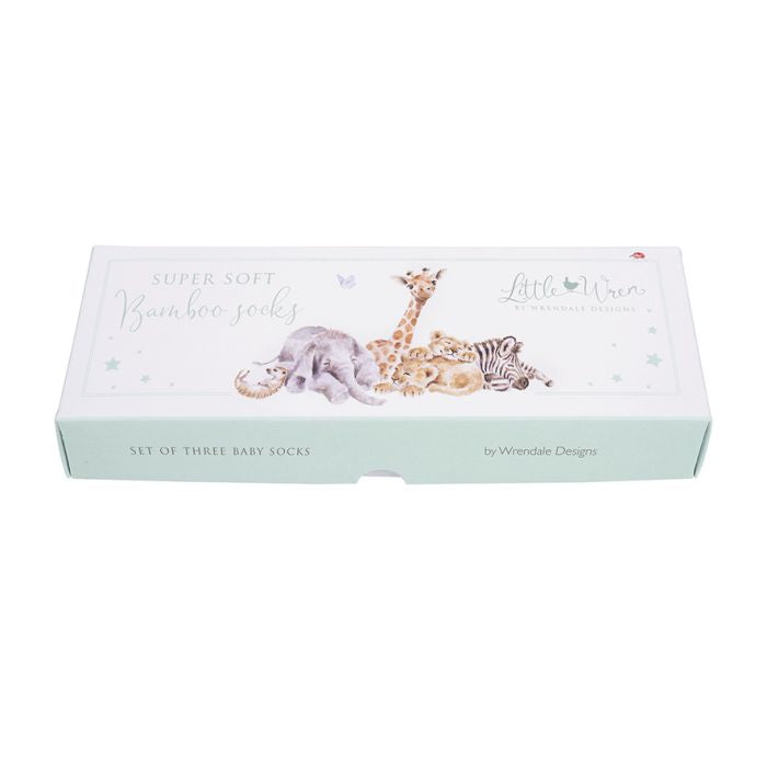 Wrendale Little Wren Savannah African Animal Baby Socks 0-6 Months