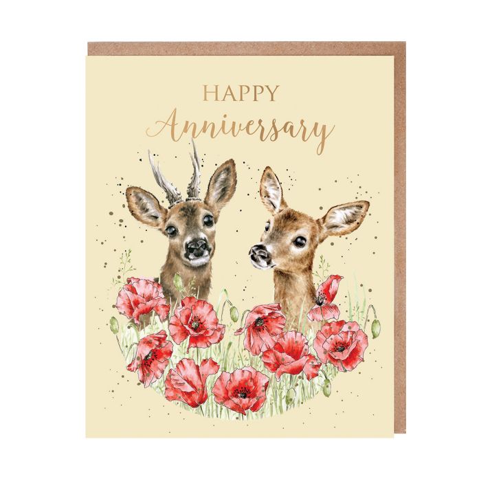 Wrendale ‘My Dear’ Deer Anniversary Card