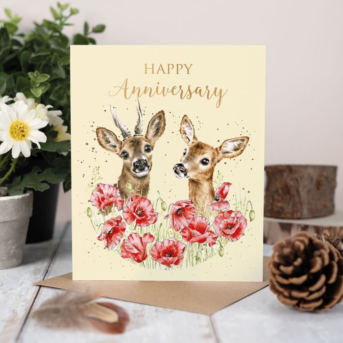 Wrendale ‘My Dear’ Deer Anniversary Card