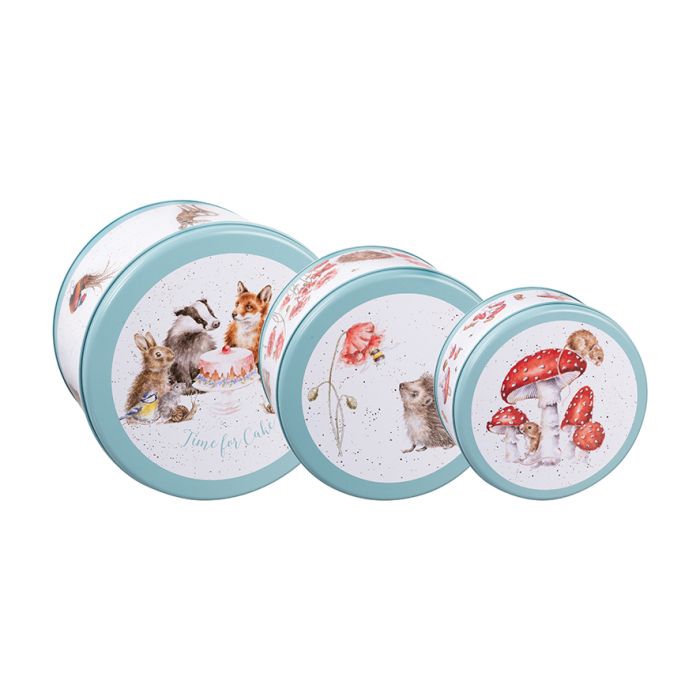 Wrendale ‘The Country Set’ Country Animal Cake Tin Set