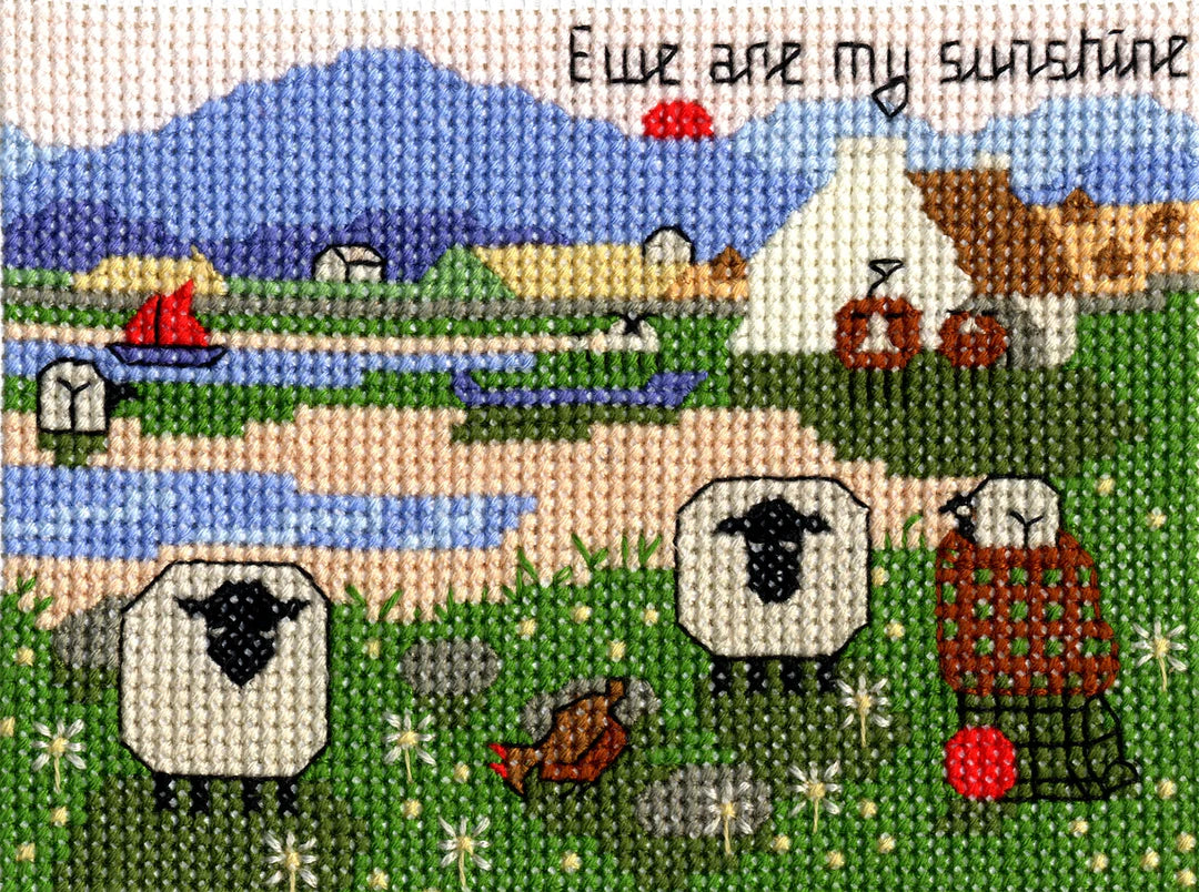 Thomas Joseph Small Cross-Stitch Kit ‘Ewe Are My Sunshine’