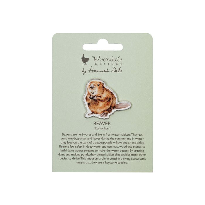 Wrendale ‘The Arborist’ Beaver Pin Badge