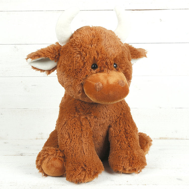 Jomanda Large Highland Brown Coo Plush Soft Toy – 30cm