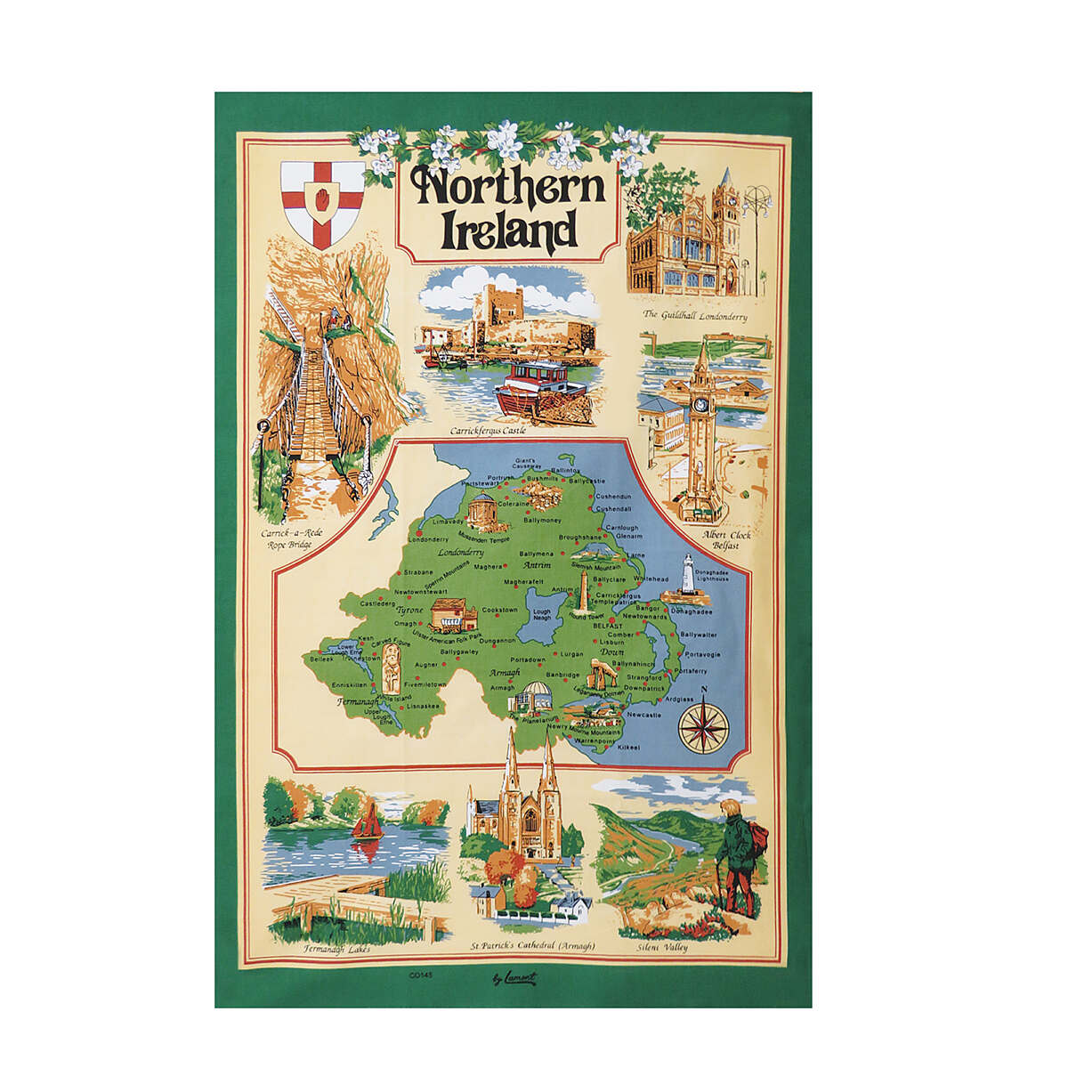 Samuel Lamont Northern Ireland Tea Towel