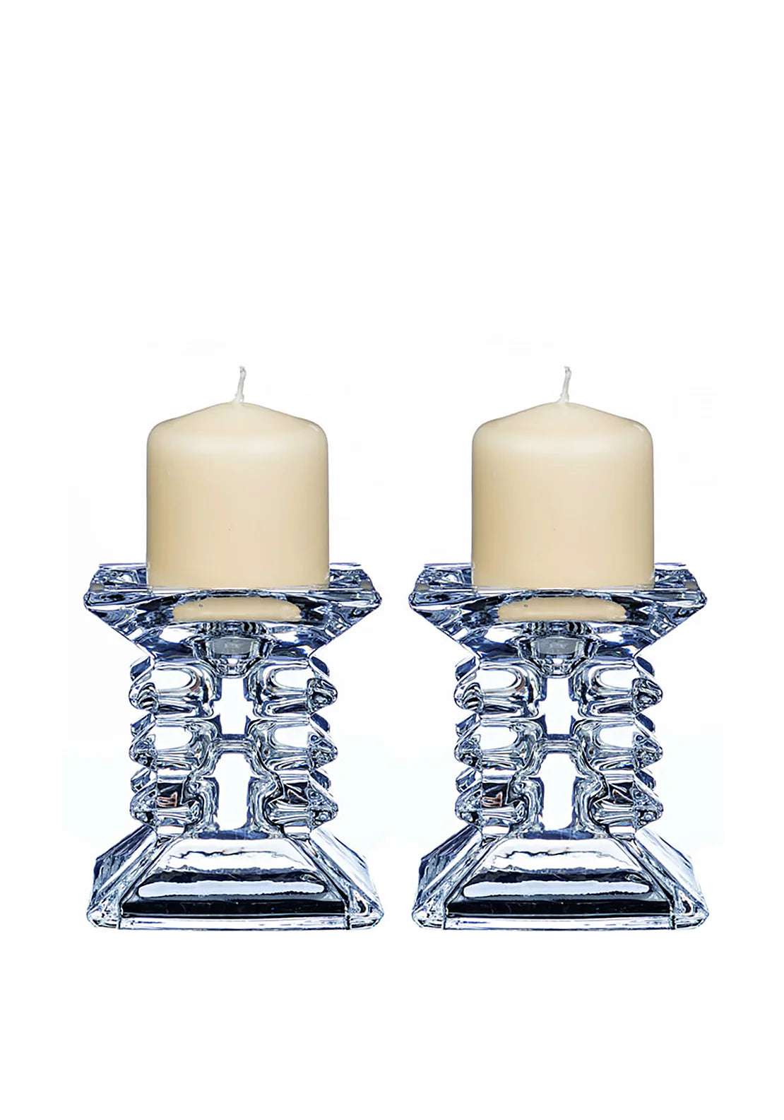 Newgrange Ziggy PIllar Candleholder 8.5cm Pair