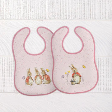 Flopsy Childrens bibs (Set of 2) by Beatrix Potter