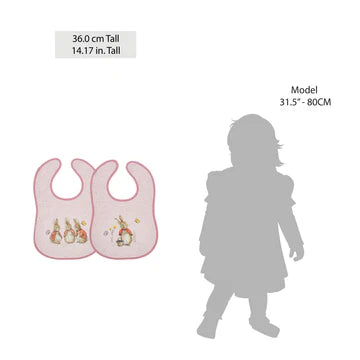 Flopsy Childrens bibs (Set of 2) by Beatrix Potter