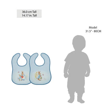 Peter Rabbit Childrens Bibs - (Set of 2) by Beatrix Potter