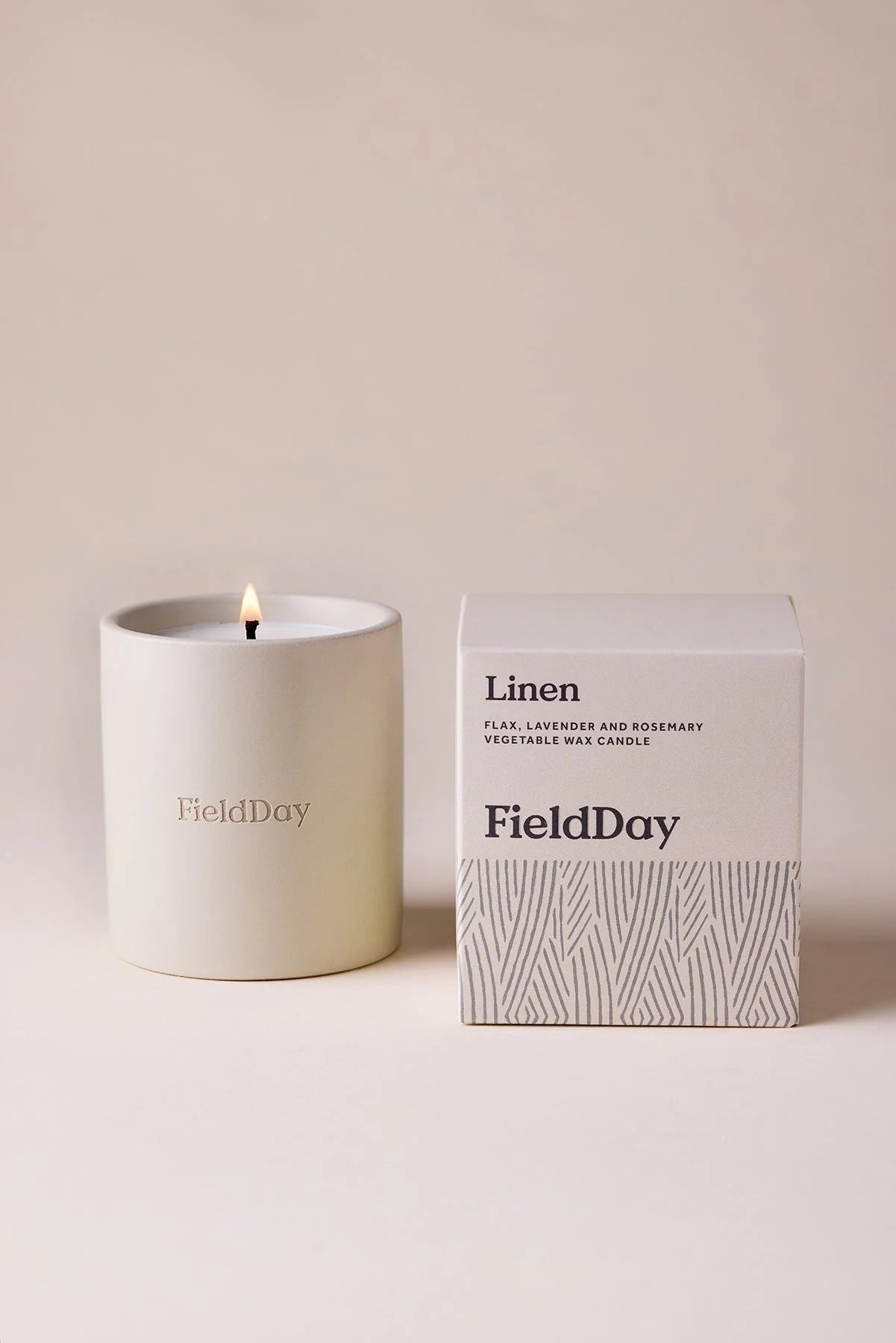 FieldDay Classic Linen Stoneware Candle