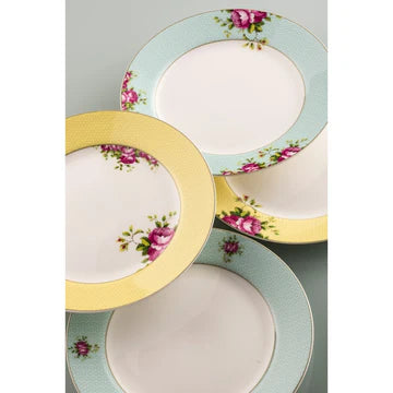 Archive rose four tea plates