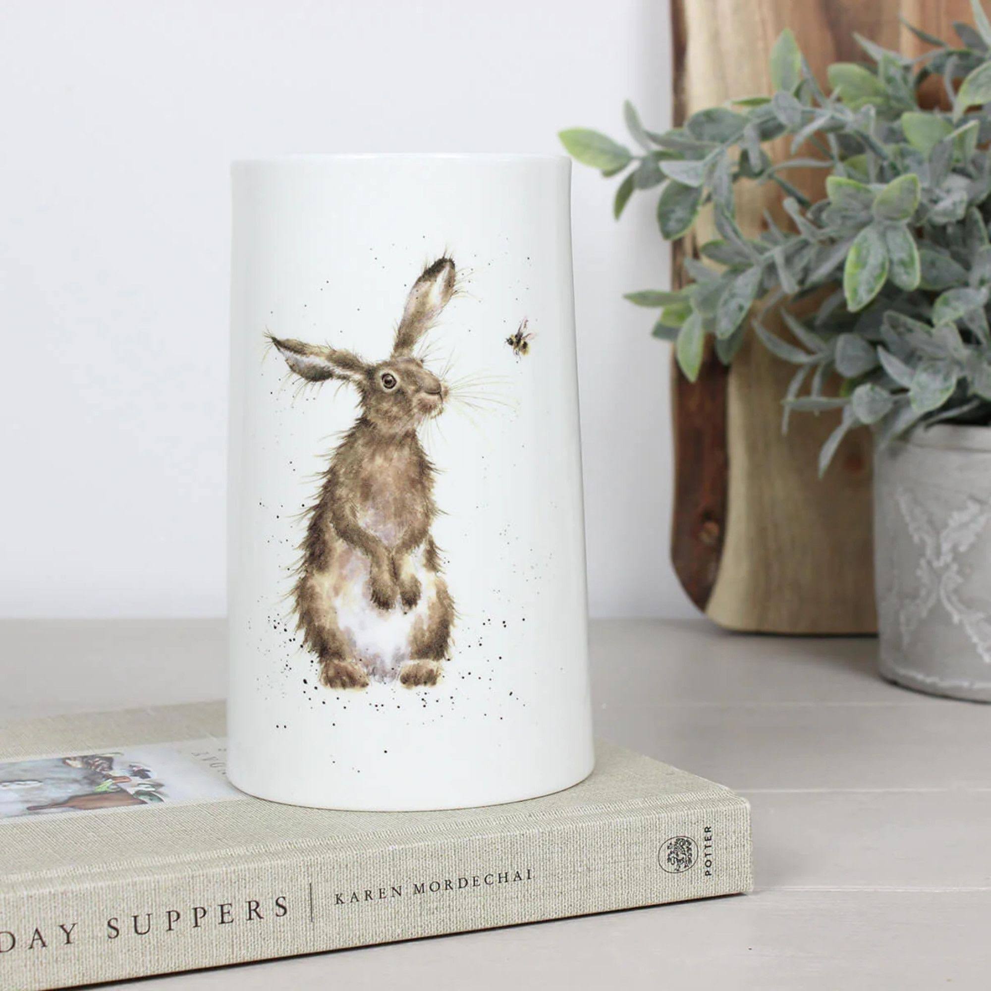Royal Dorchester  Wrendale The Hare and Bee vase 17 cm