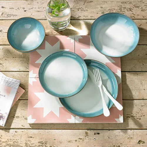 Denby Azure Haze Coupe Dinner Plate