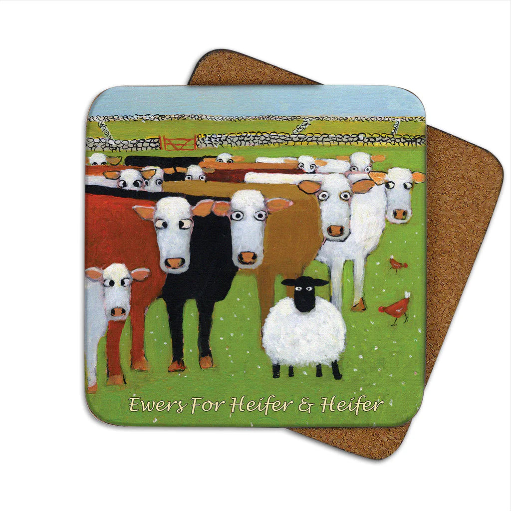 Thomas Joseph ‘Ewers For Heifer & Heifer’ Coaster