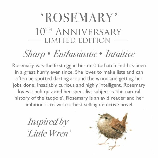 Wrendale Wren Rosemary Medium Plush - 10th Anniversary