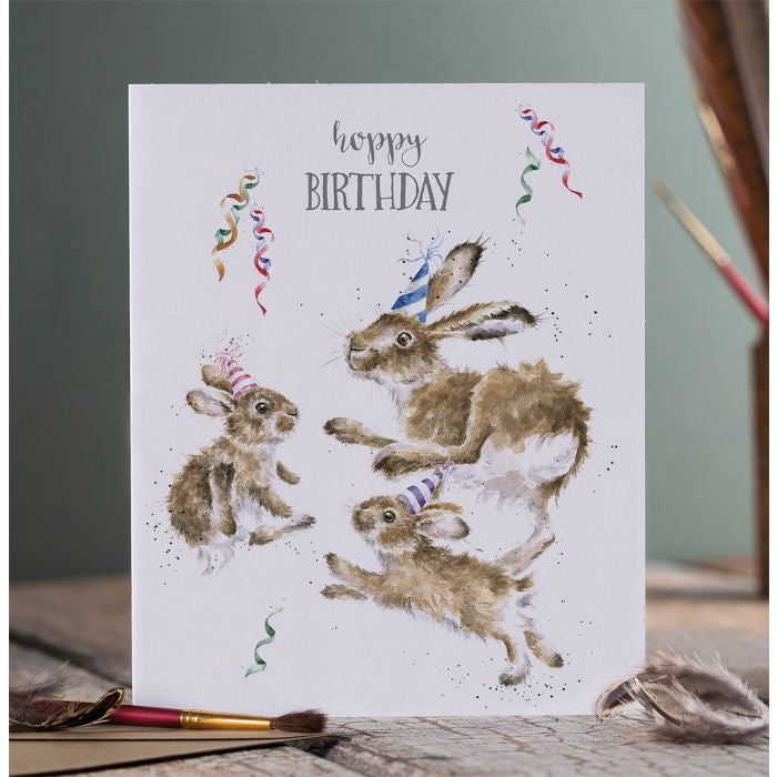 Wrendale ‘Hoppy’ Happy Birthday Card