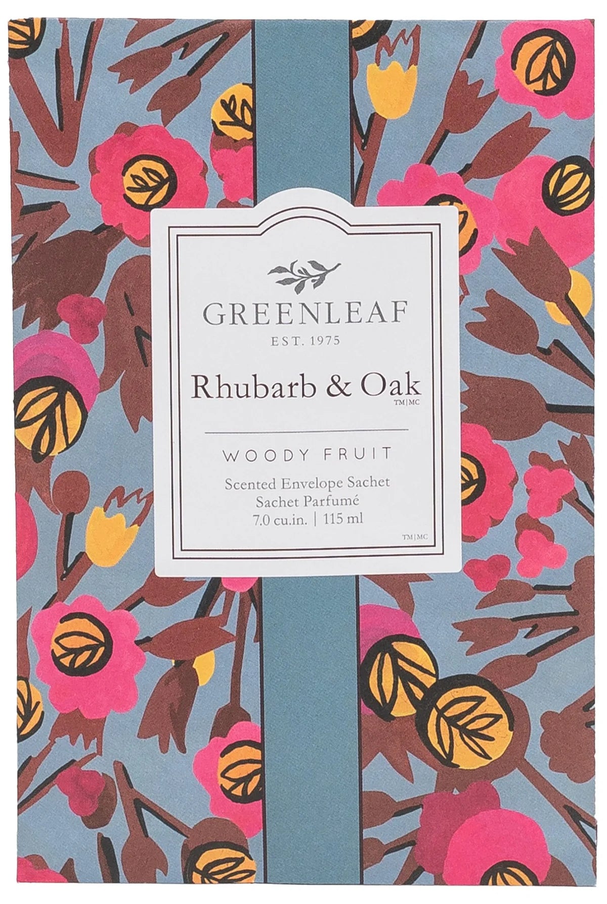 Greenleaf Rhubarb & Oak Sachet